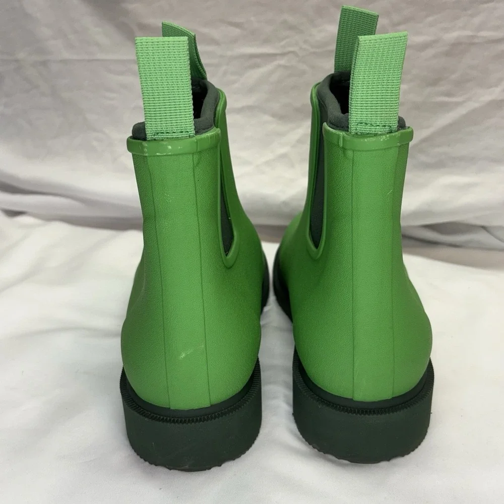 Merry People Bobbi Ankle Rain Boots Women's 8 EU 38 Grasshopper Green Wellington